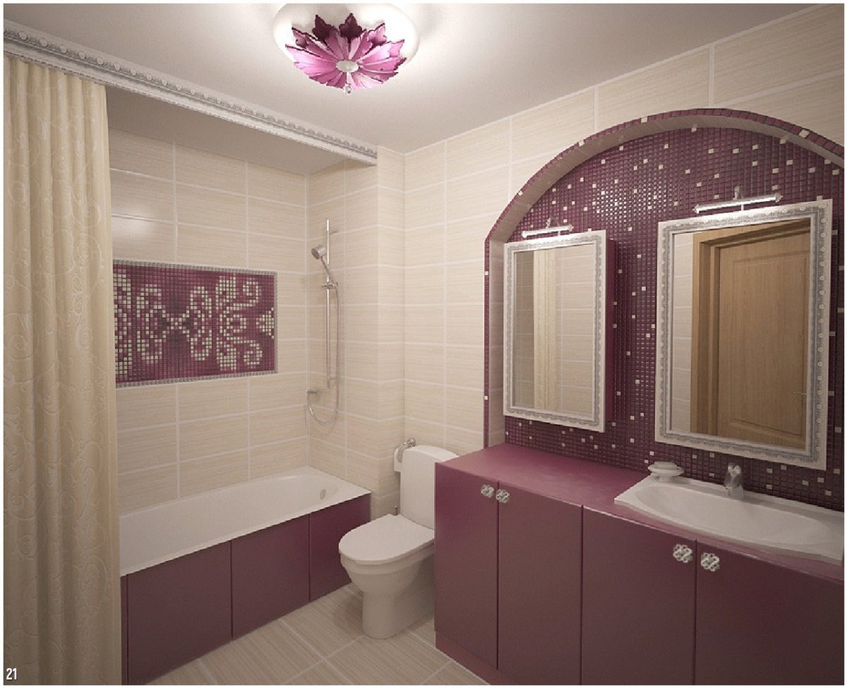 Плитка для совмещенного санузла 4 кв.м