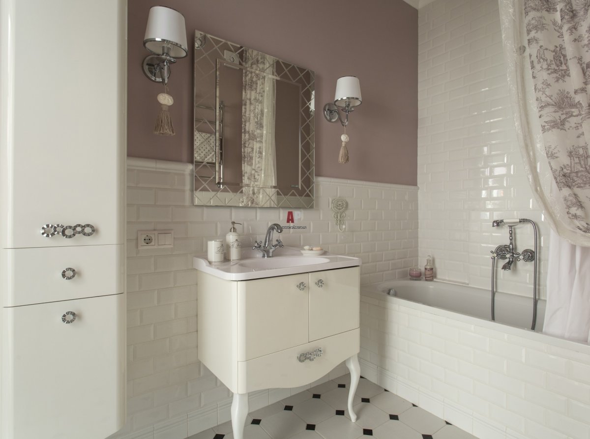 Пудровая ванная комната