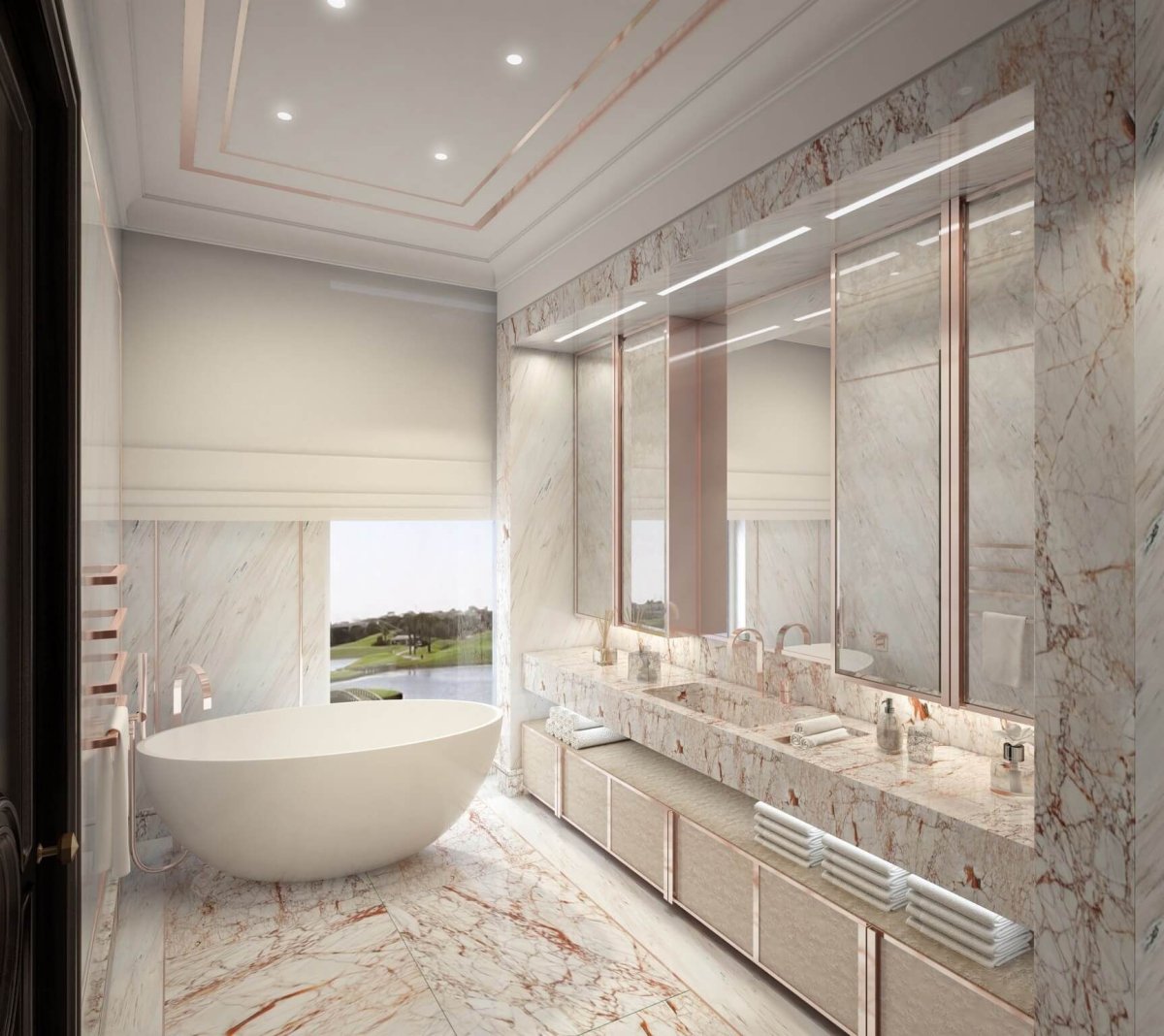 Luxury интерьер ванной