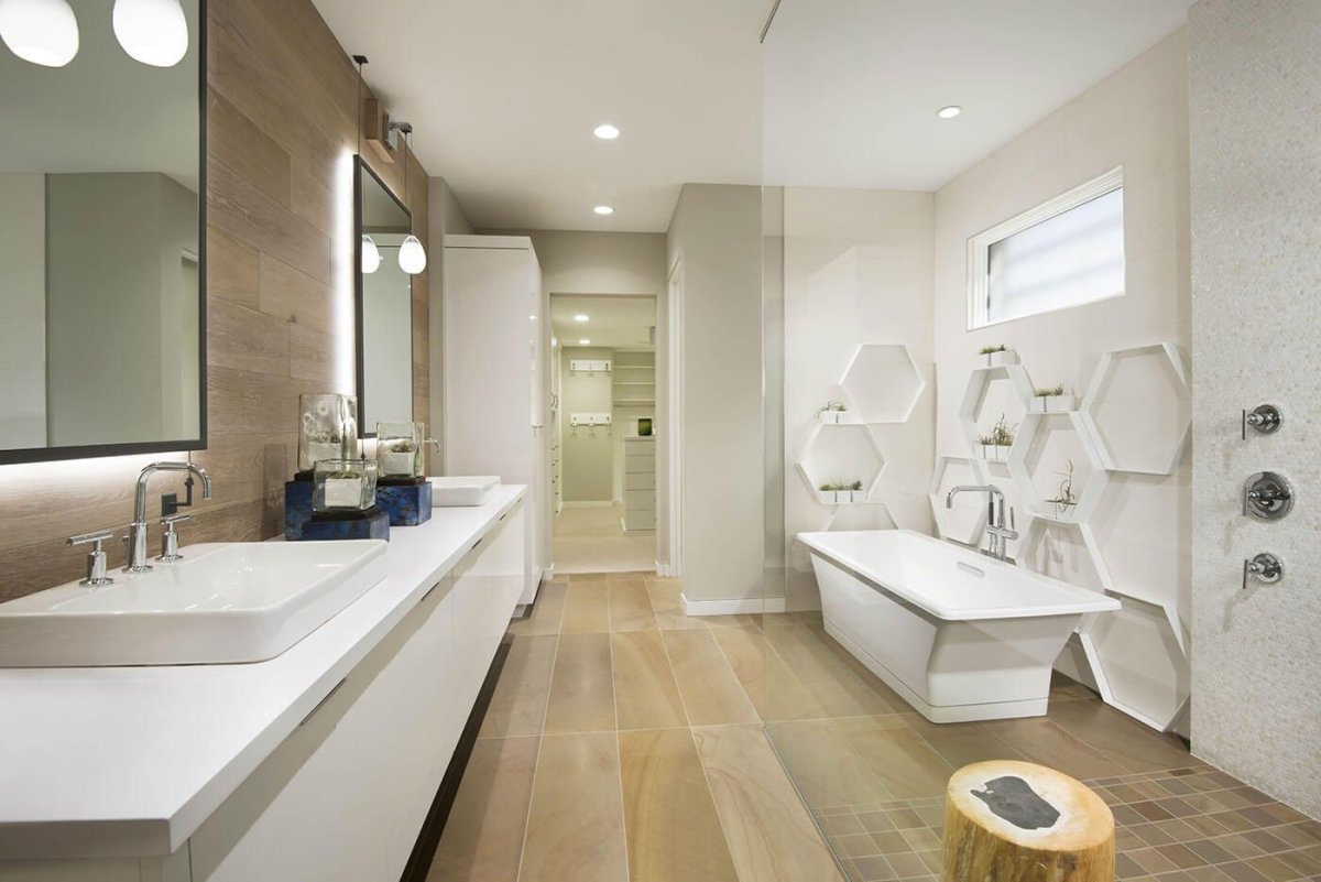 Ванная со столешницей