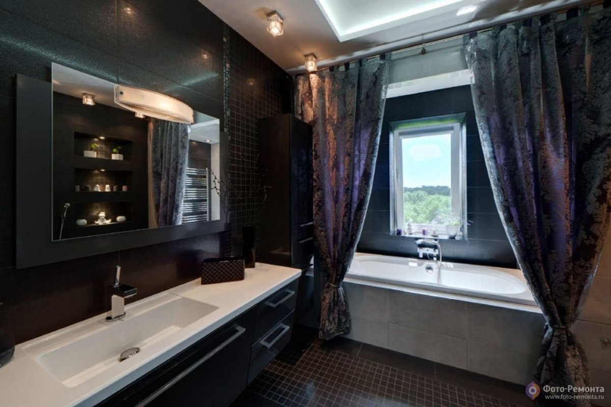 Зеркала в интерьере ванной комнаты