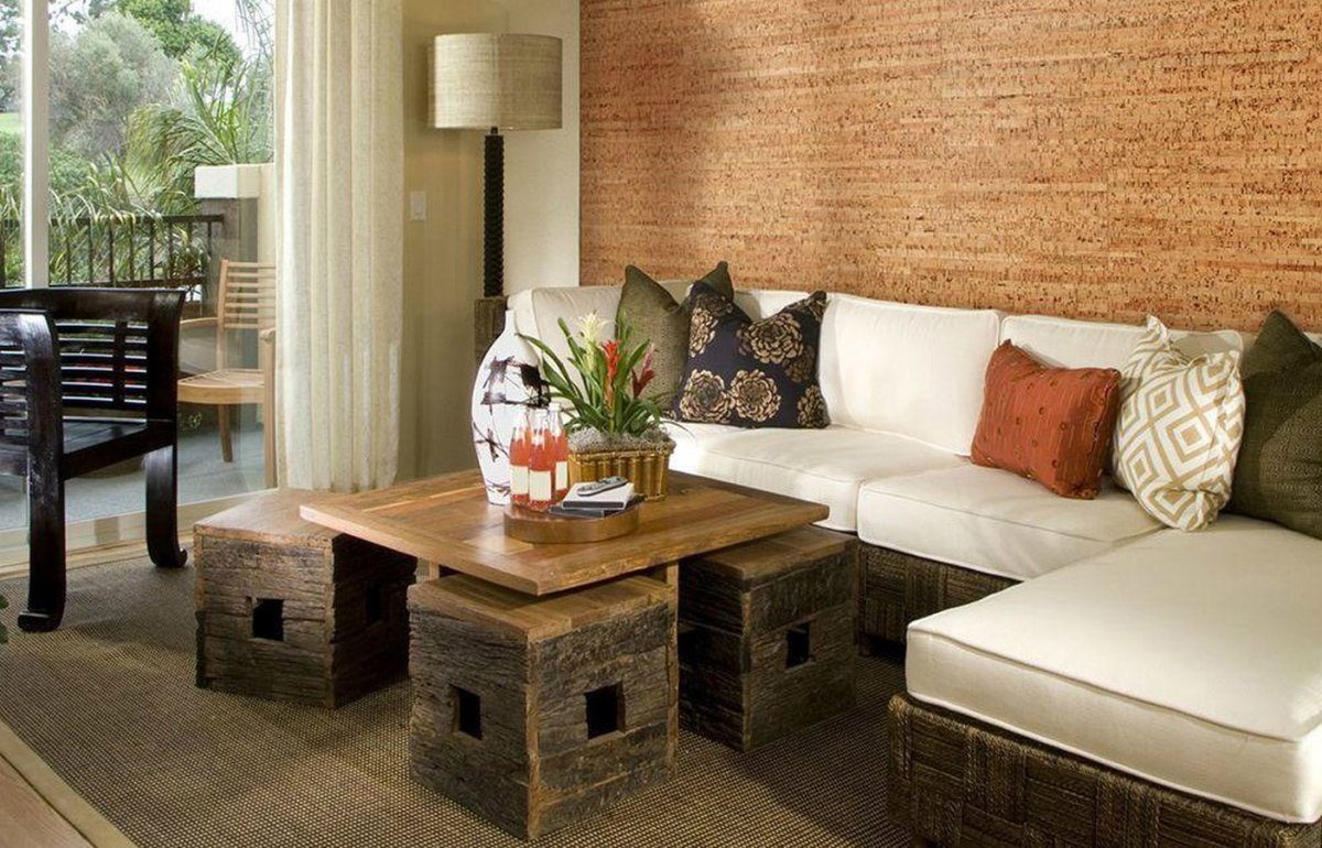 Покраска пробки в интерьере