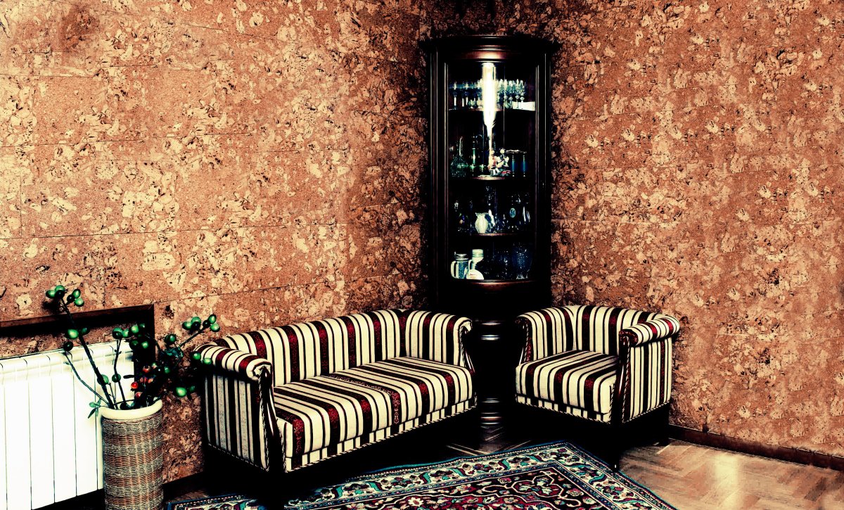 Пробковые плиты для стен