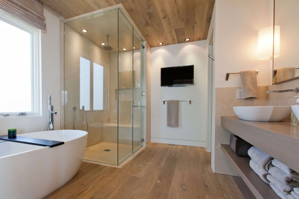 Кварцвиниловая плитка в ванную