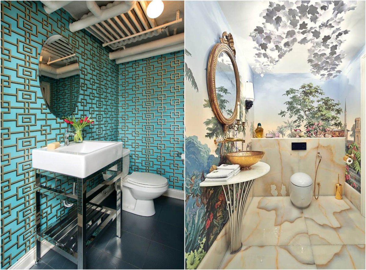 Необычная плитка в санузле