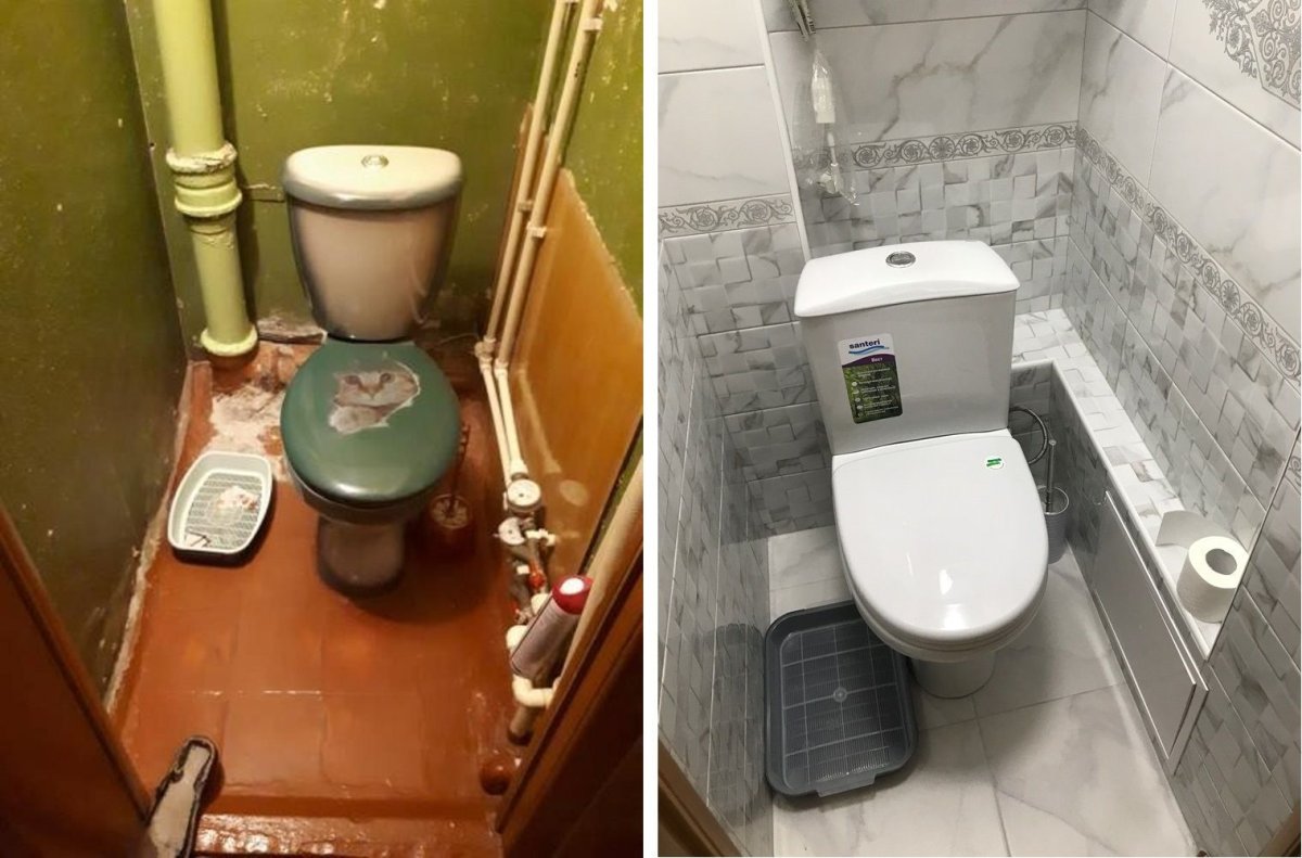 Отделка туалета в доме корабль