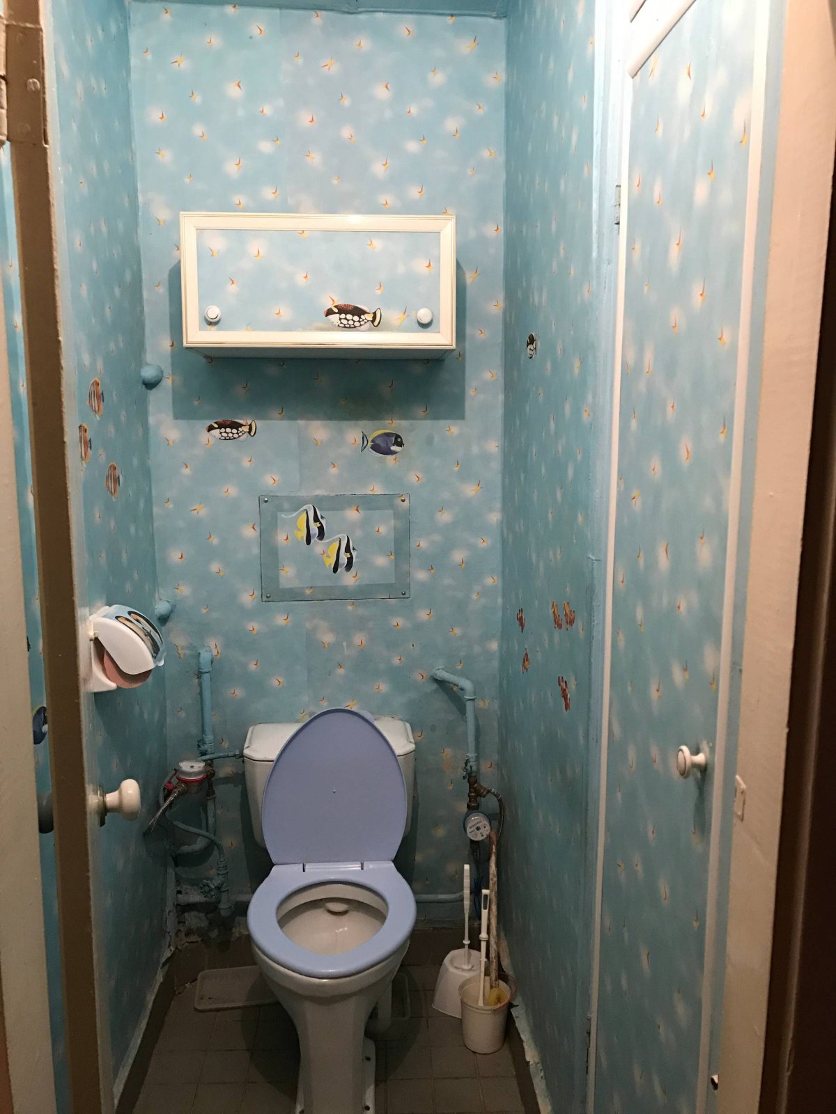 Туалет в брежневке после ремонта