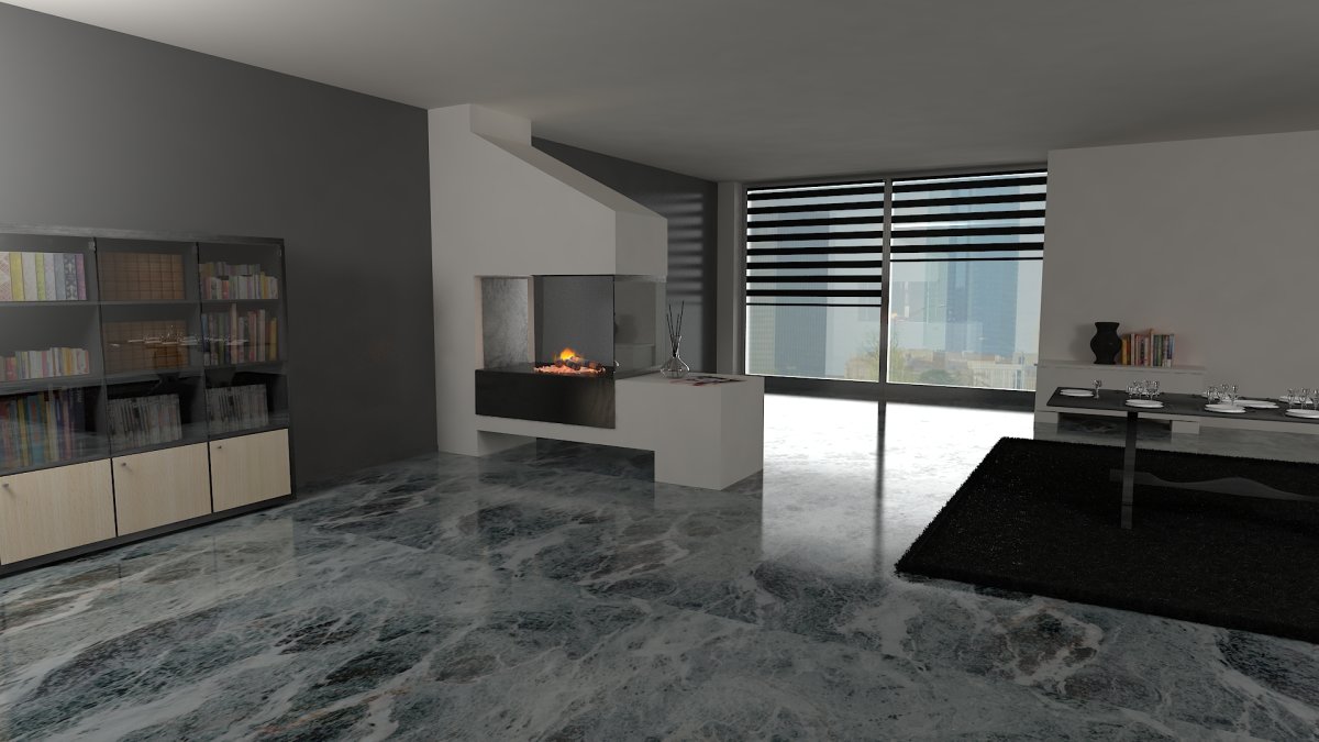 Наливной пол в интерьере