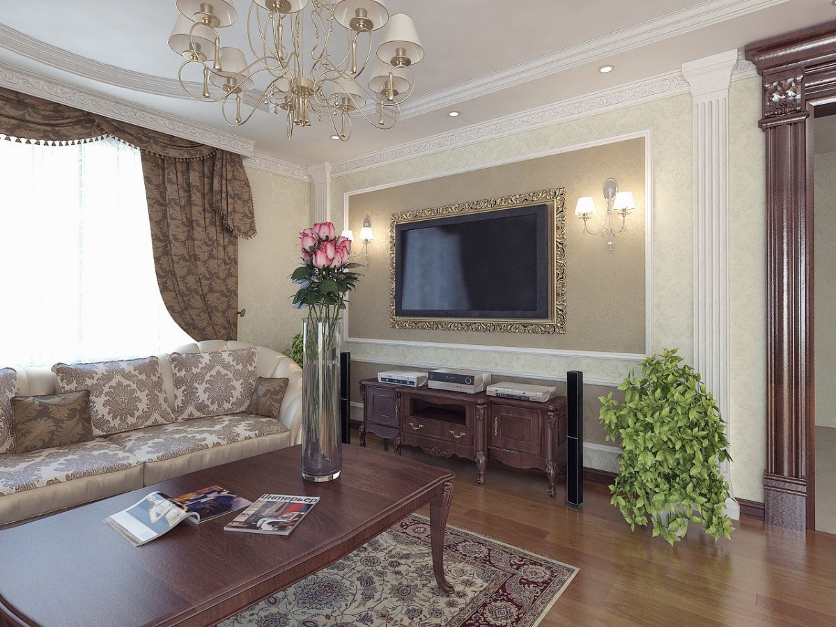 Лепнина в зале