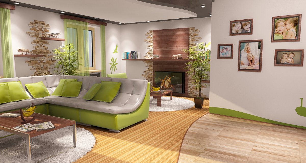 Зал в частном доме