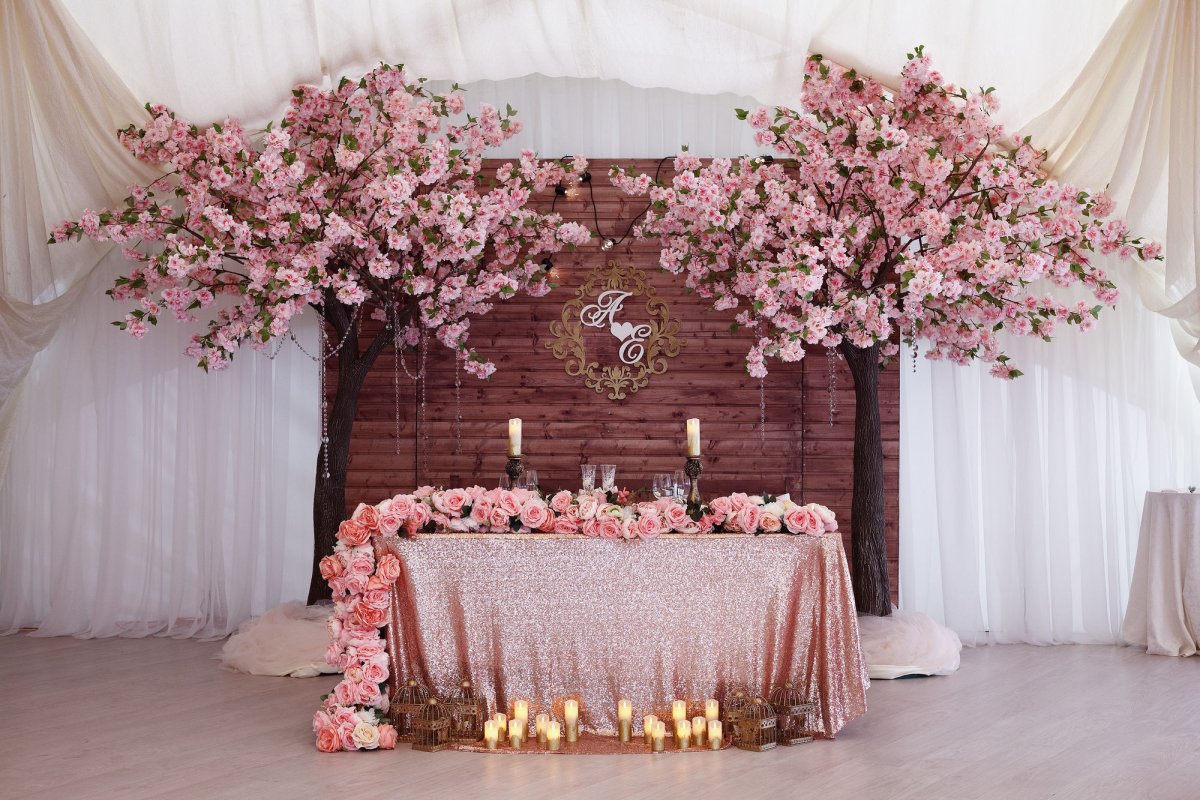 Украшение помещения на свадьбу