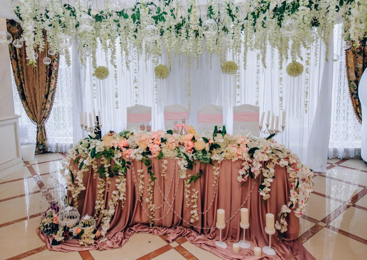Интерьер зала на свадьбу