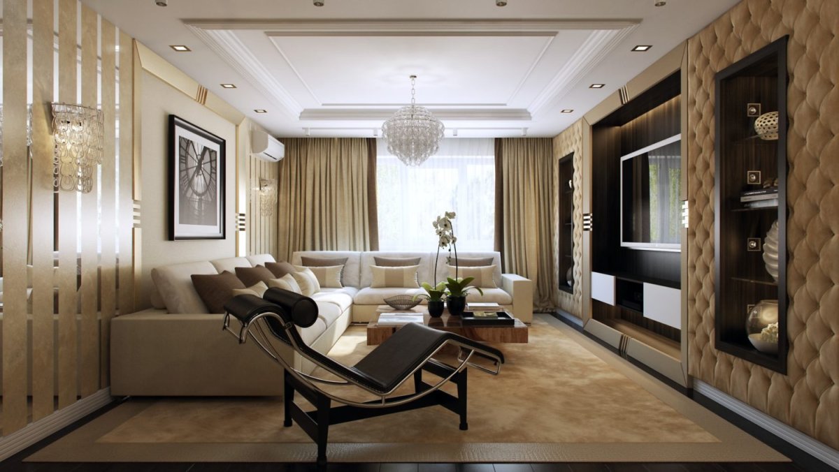 Интерьер гостиной 3х6