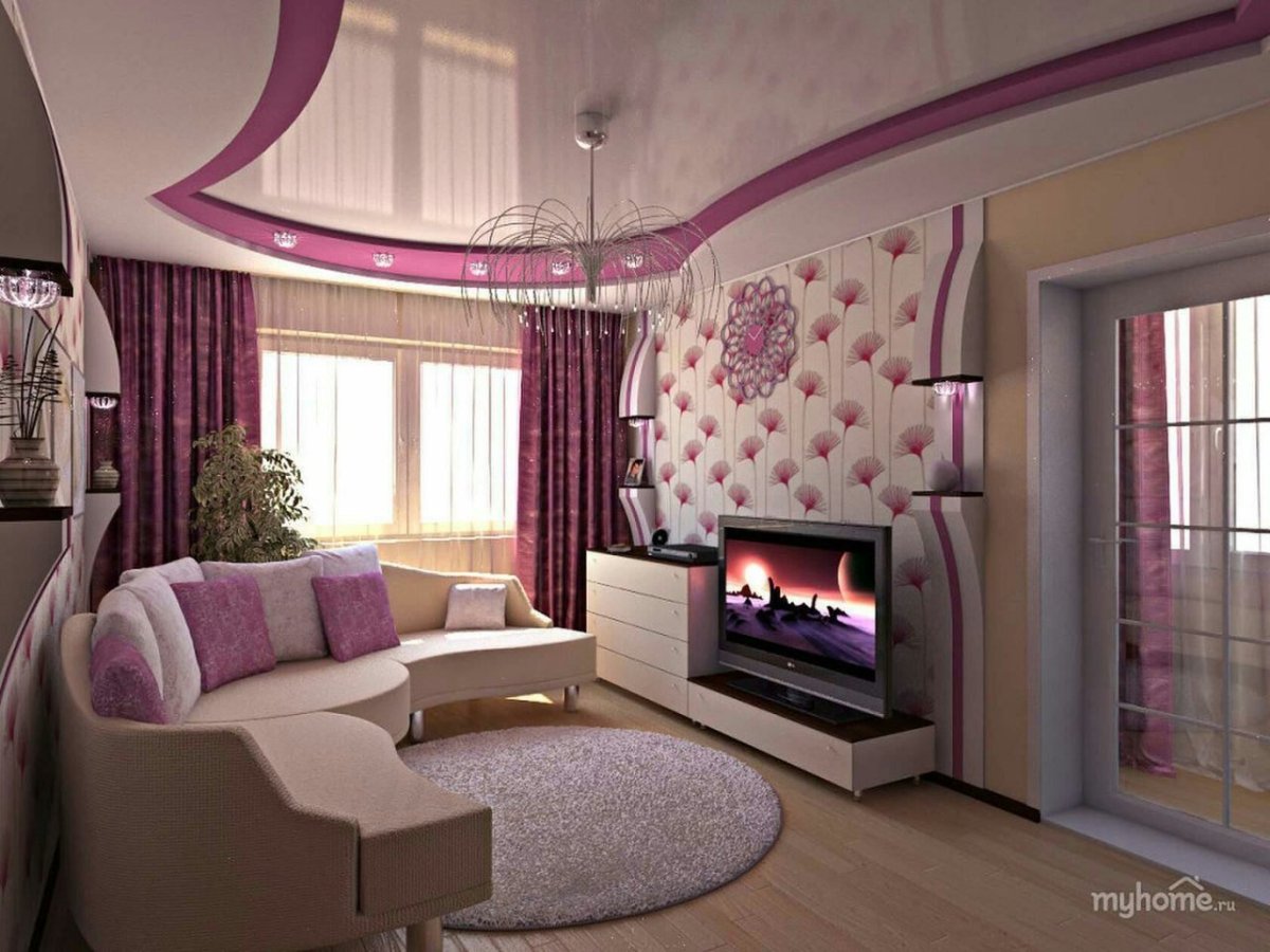 Красивая планировка небольшого зала