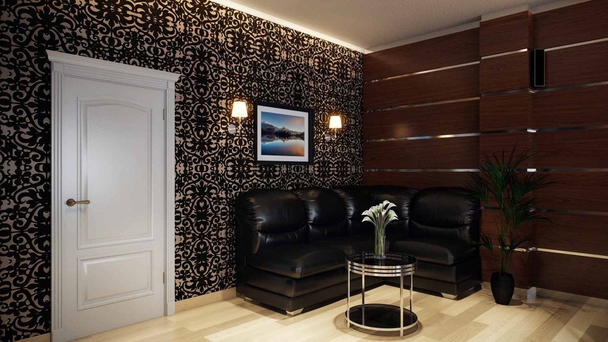 Фрески в интерьере гостиной