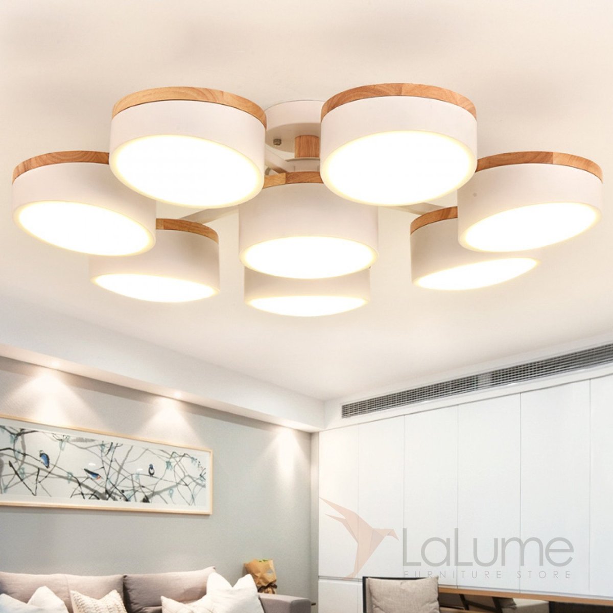 Современные люстры для низких потолков