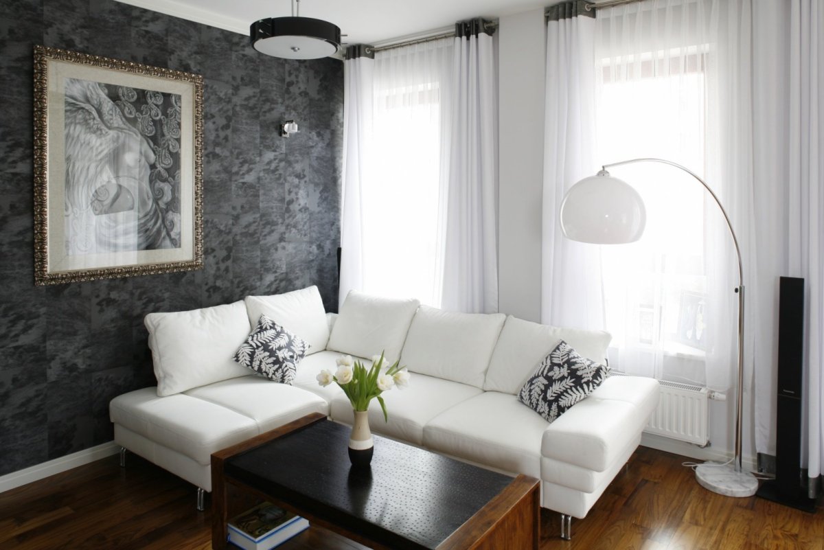 Обои в интерьере гостиной