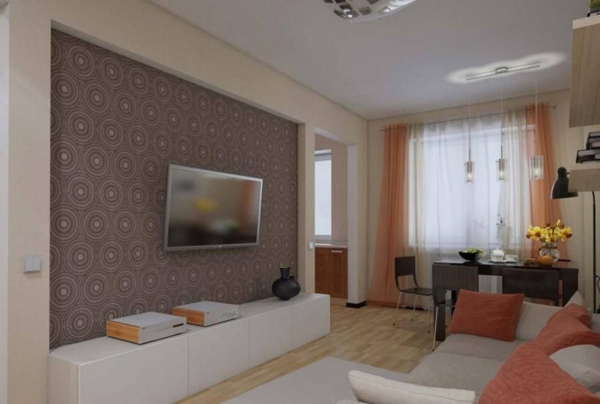 Гостиная в хрущевке