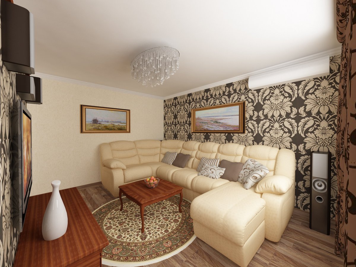 Эконом интерьер однокомнатной квартиры