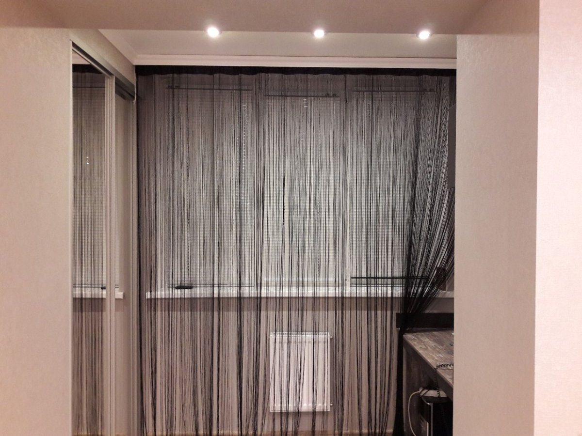 Нитевые шторы в интерьере