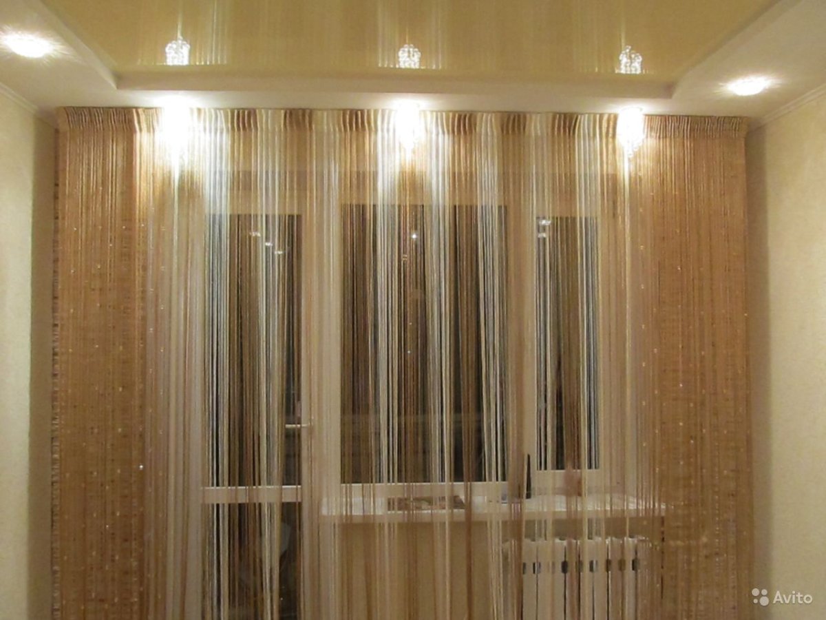 Нитяные шторы кисея