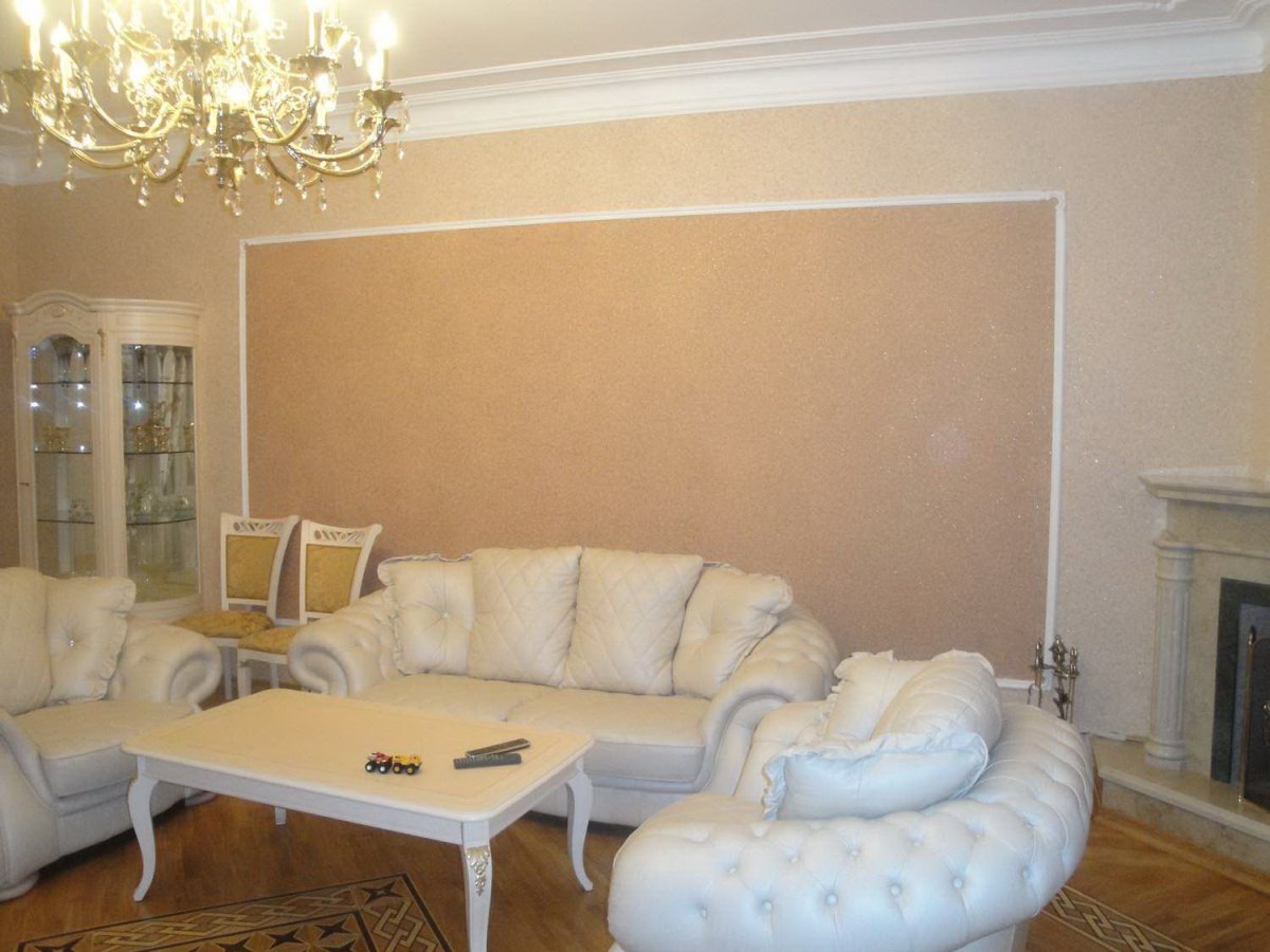 Жидкие обои в зал