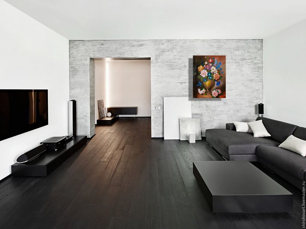 Современный интерьер зала