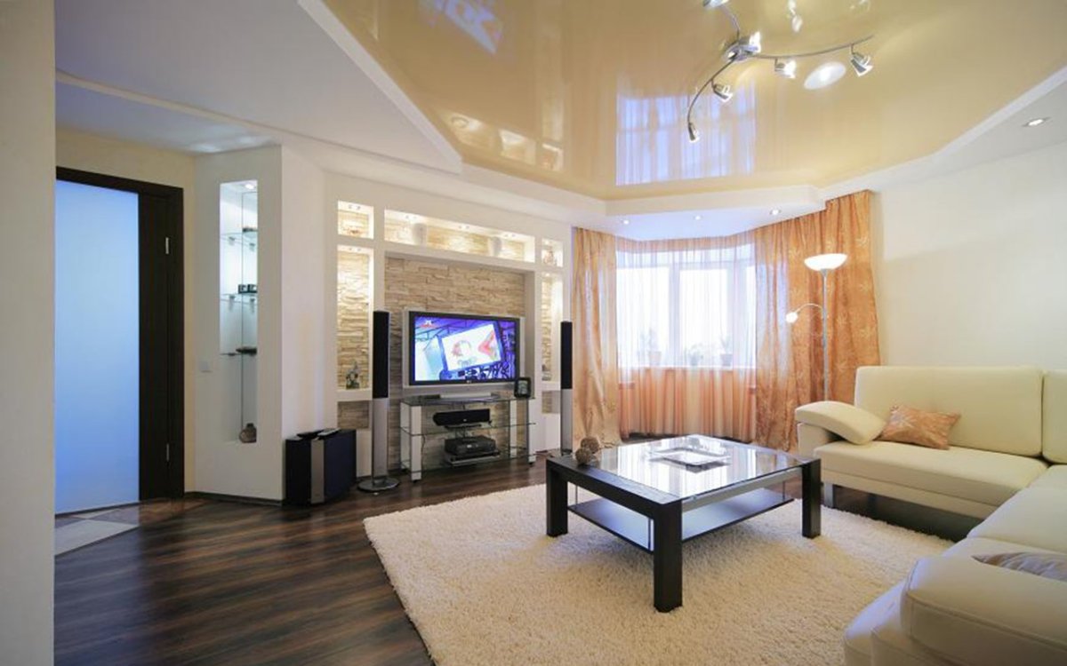 Евроремонт гостиной