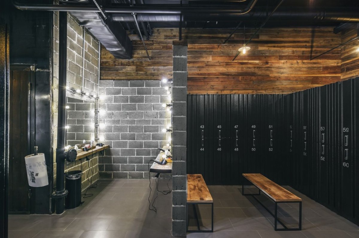 Спорт зал в стиле лофт