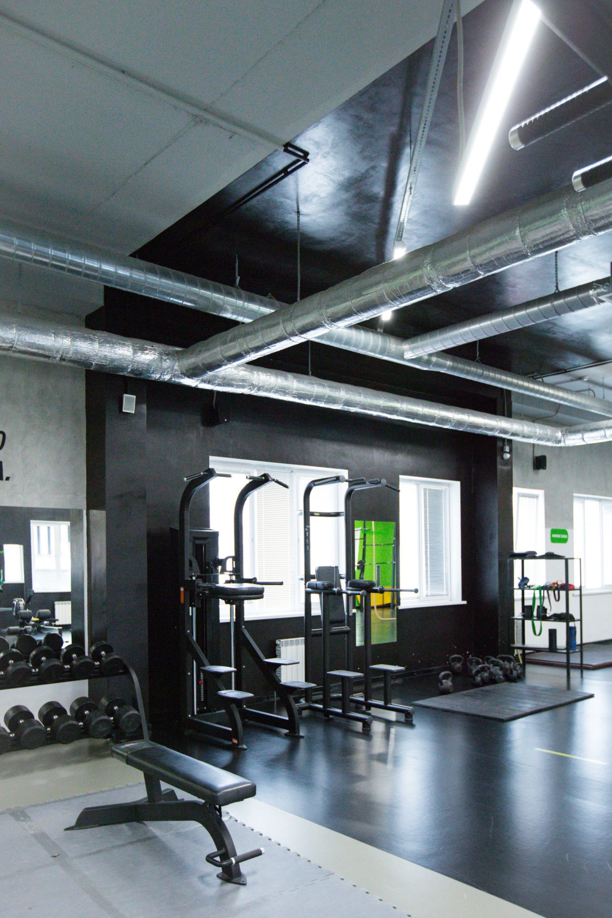 Тренажерный зал в стиле лофт