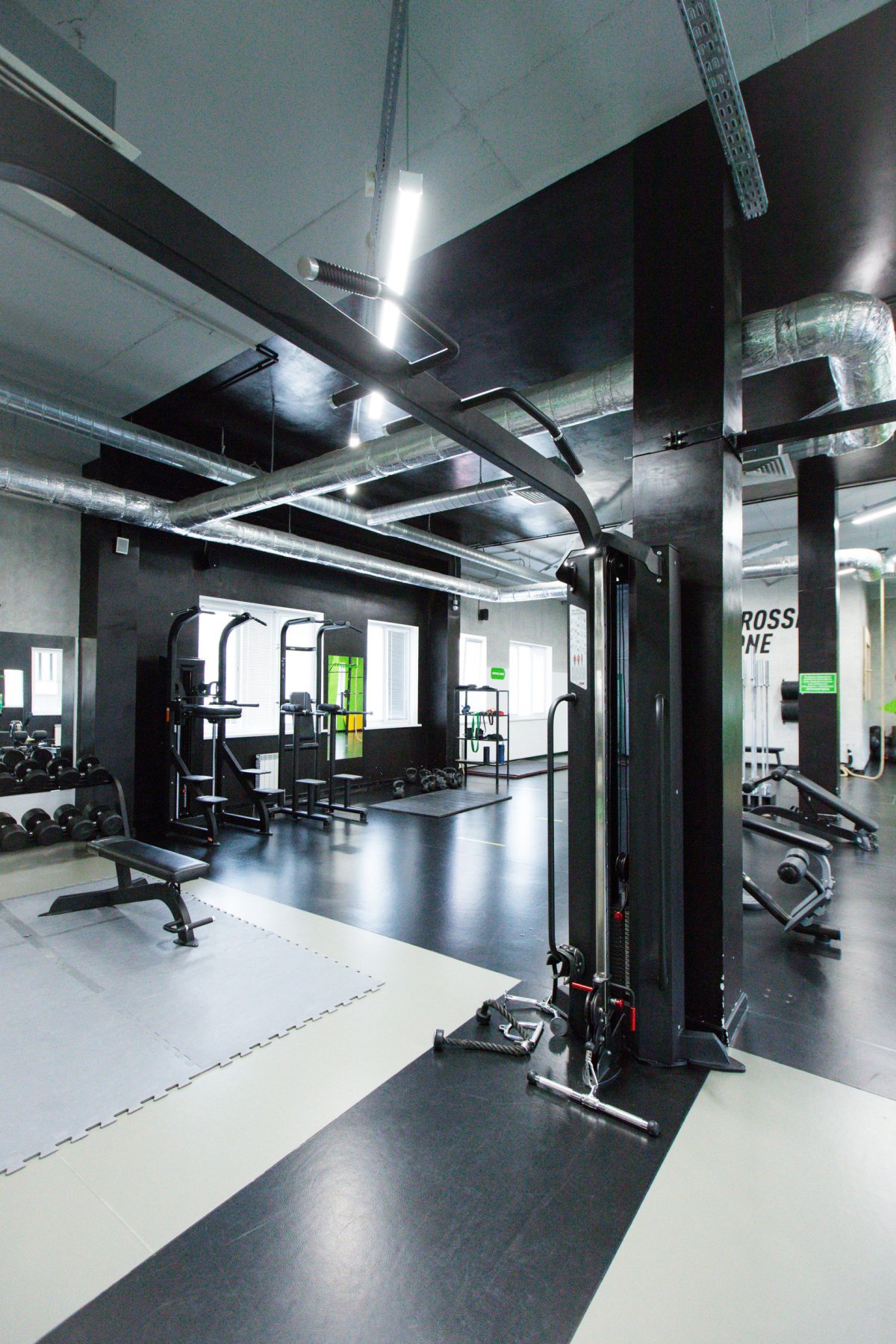 Тренажерные залы в стиле лофт