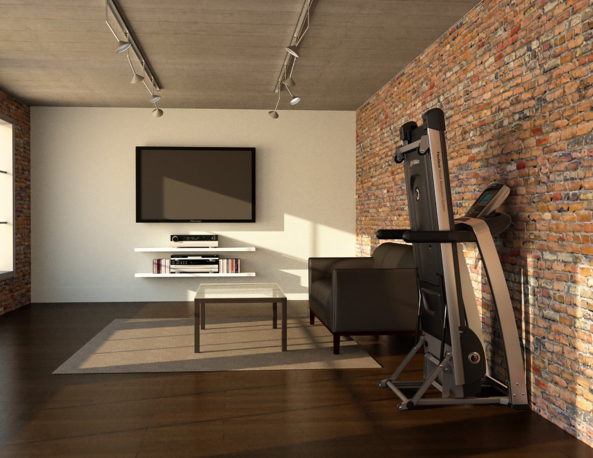 Тренажеры в интерьере квартиры
