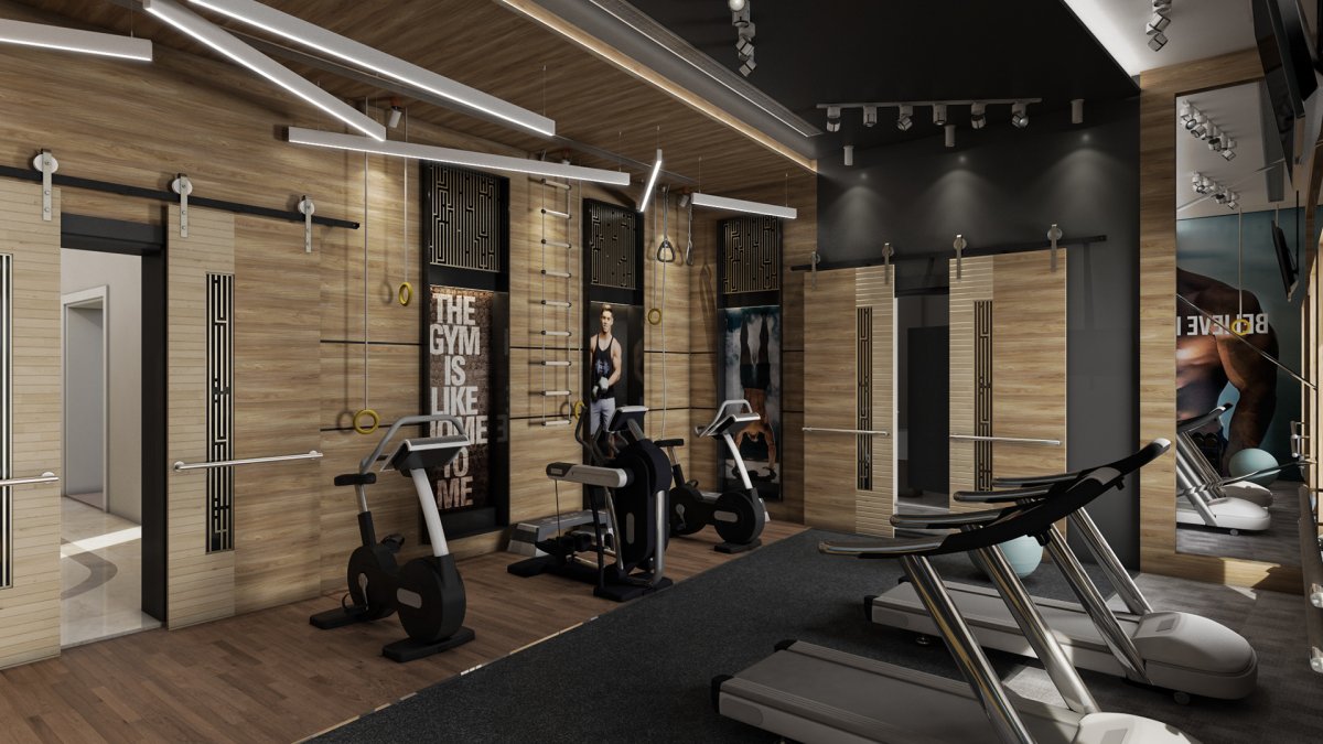 Современный тренажерный зал