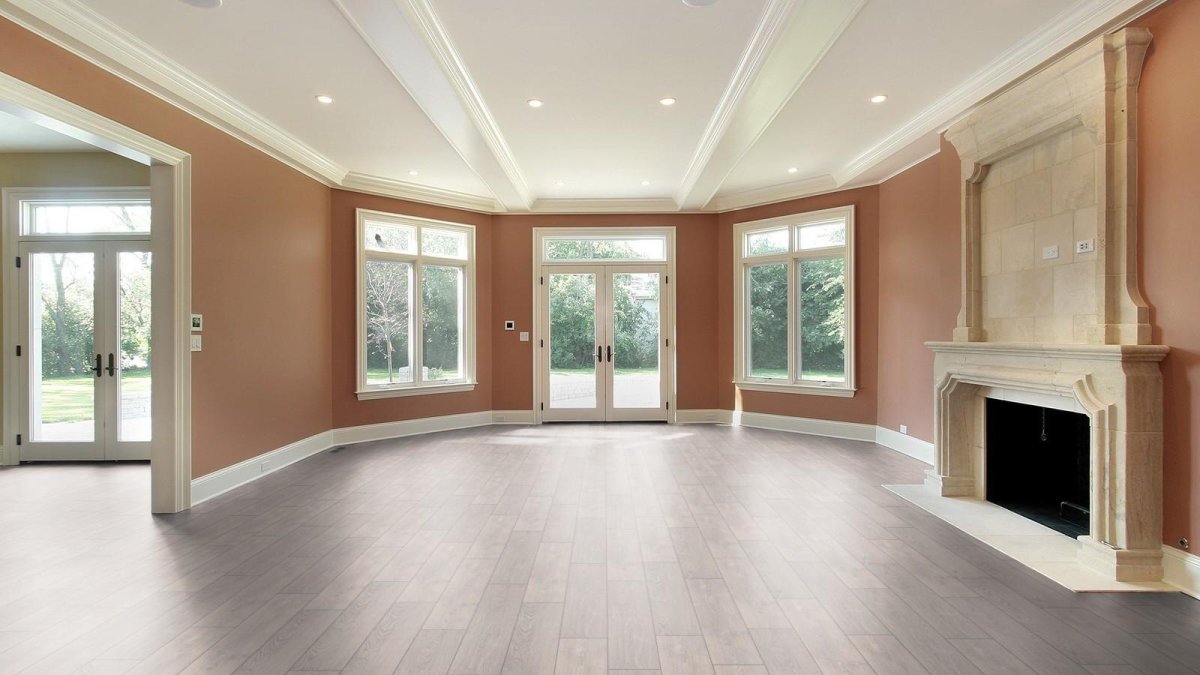 Интерьер гостиной без мебели