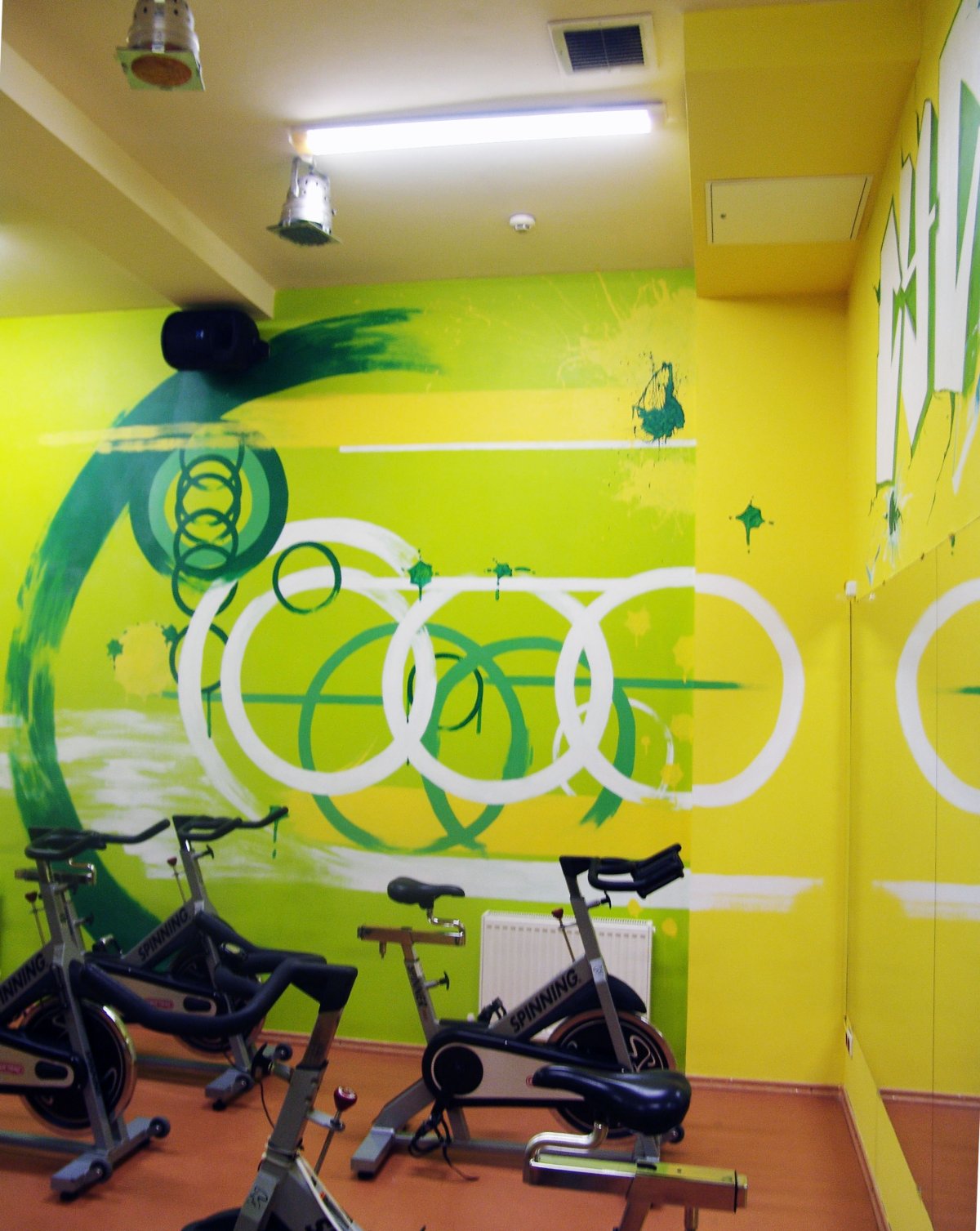 Роспись стен в спортивном зале