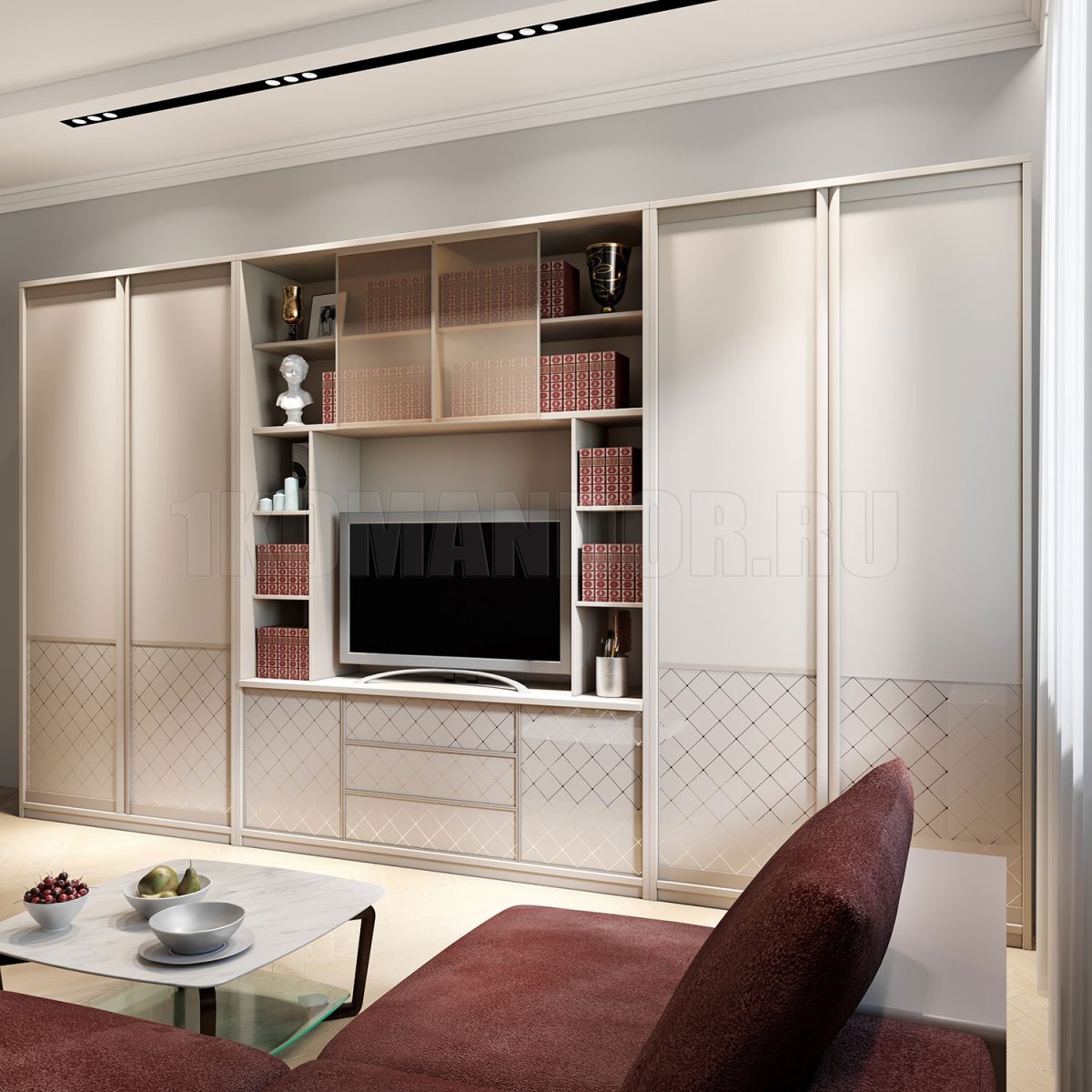 Гостиная со шкафом