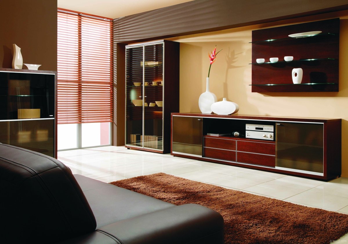 Полированная мебель в современном интерьере