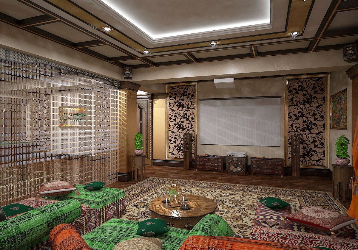 Бильярдная комната в Восточном стиле