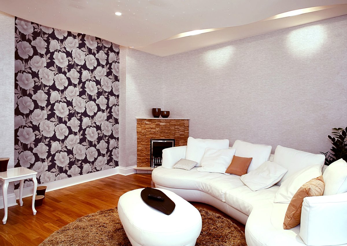 Обои для зала без мебели