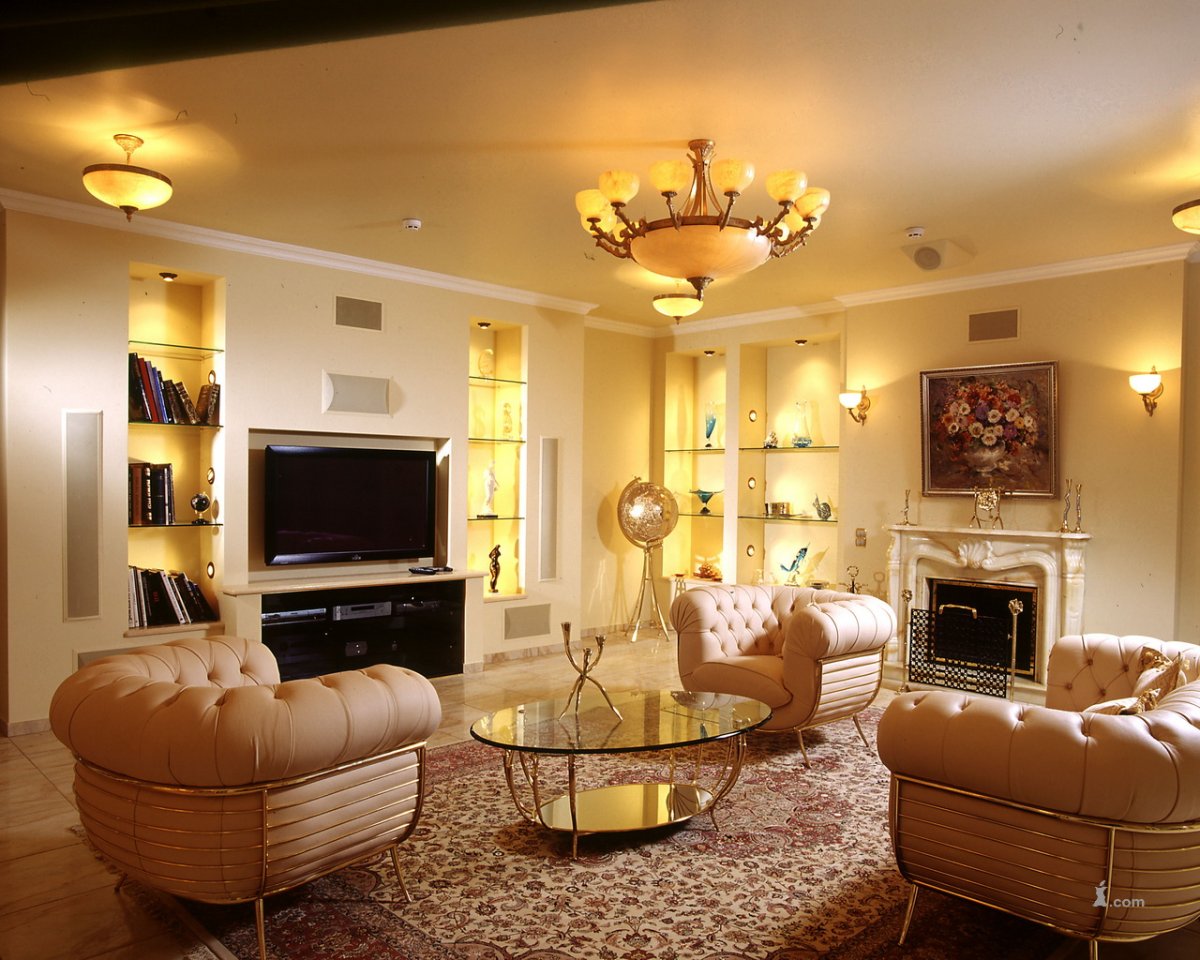 Освещение в гостиной