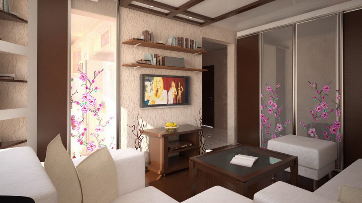 Дизайн гостиной в хрущевке