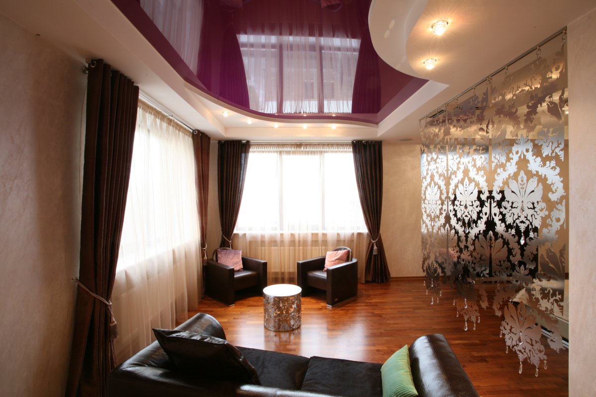 Гостиная в молочно шоколадных тонах