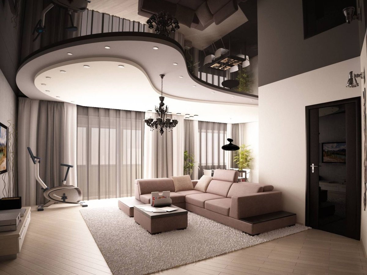 Подвесные натяжные потолки