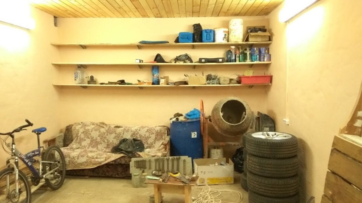 Стеллаж в гараже 6х4