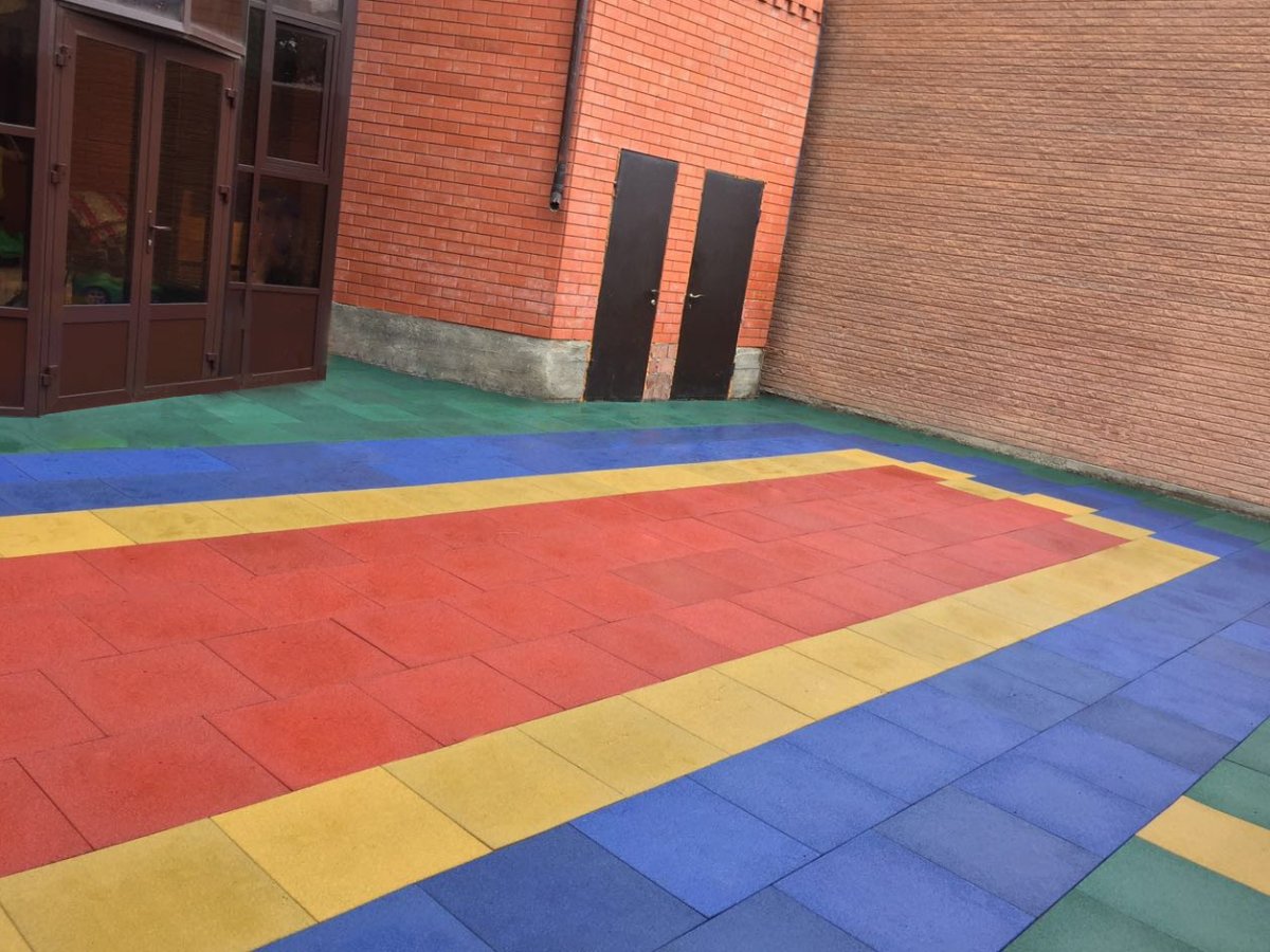 Резиновая плитка Rubblex Standart 1000x1000x30 мм