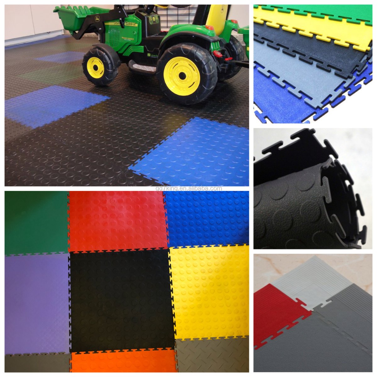 Плитка ПВХ напольная красная