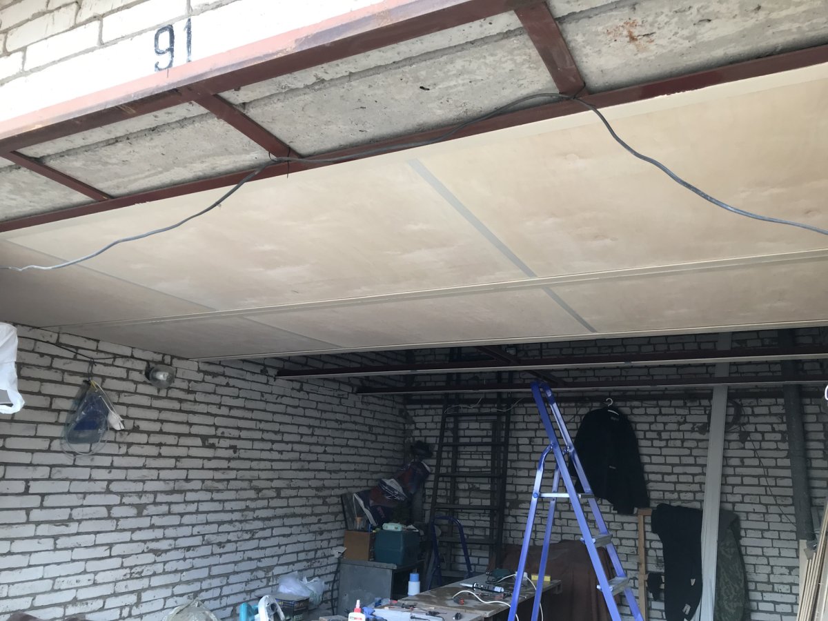 Перекрытие второго этажа в гараже