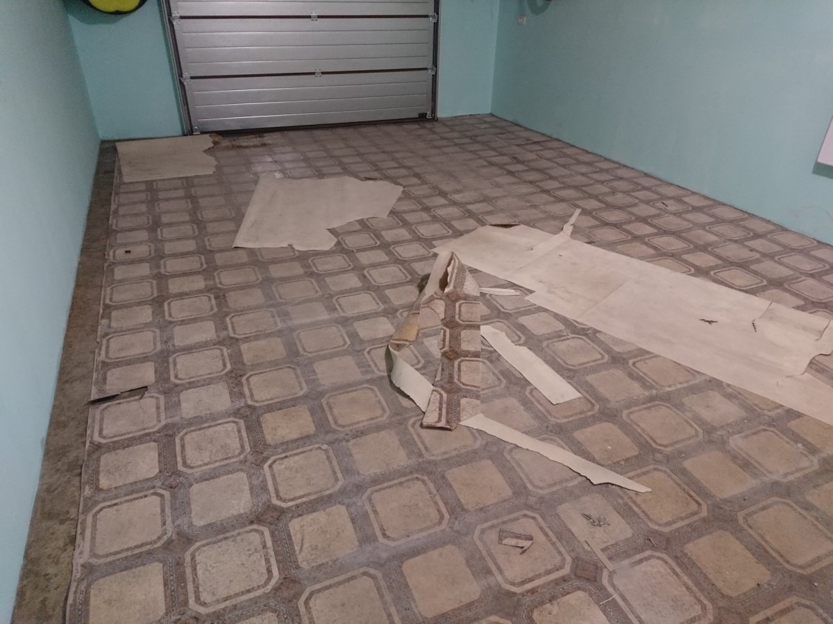 Отделка пола в гараже