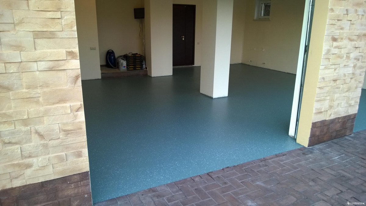 Полимерный наливной пол для гаража