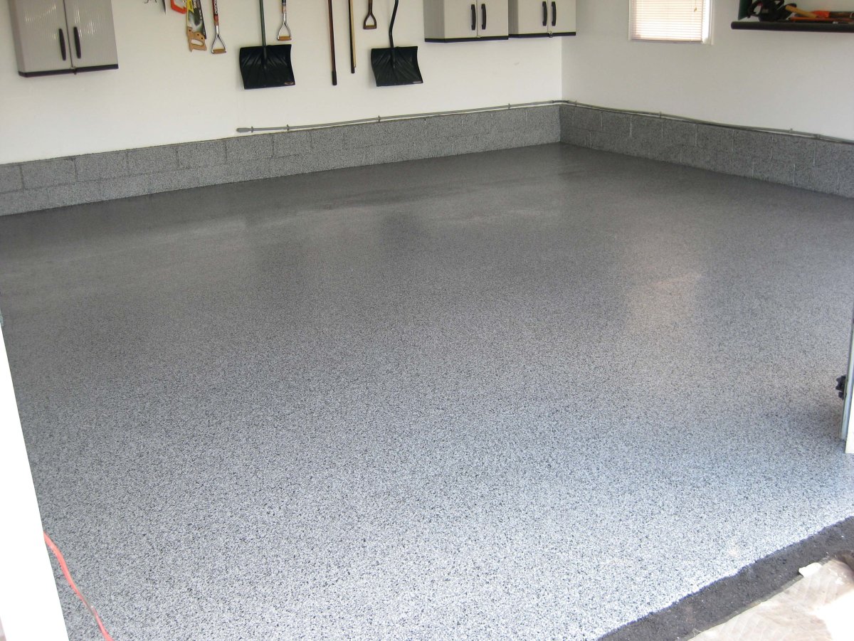 Полимерный наливной пол для гаража